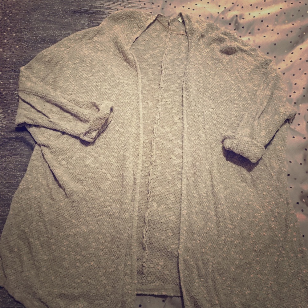 Oversized knit cardigan